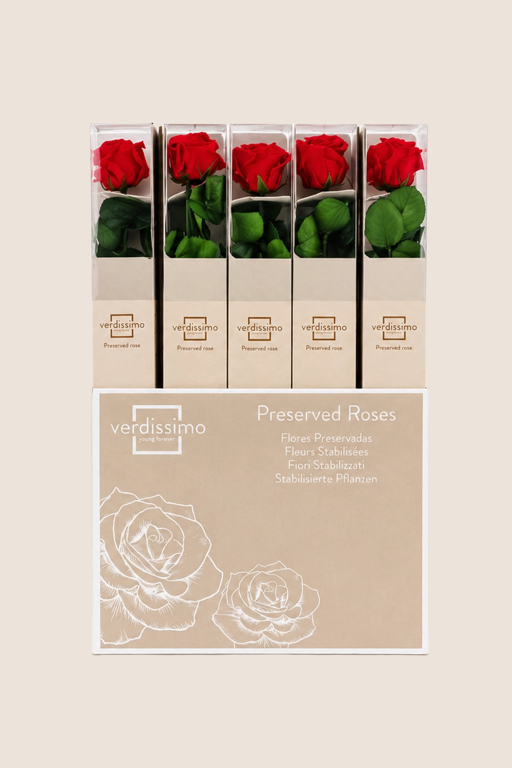 Amorosa Boîte Cadeau Standard Rouge - Pack 20 u.