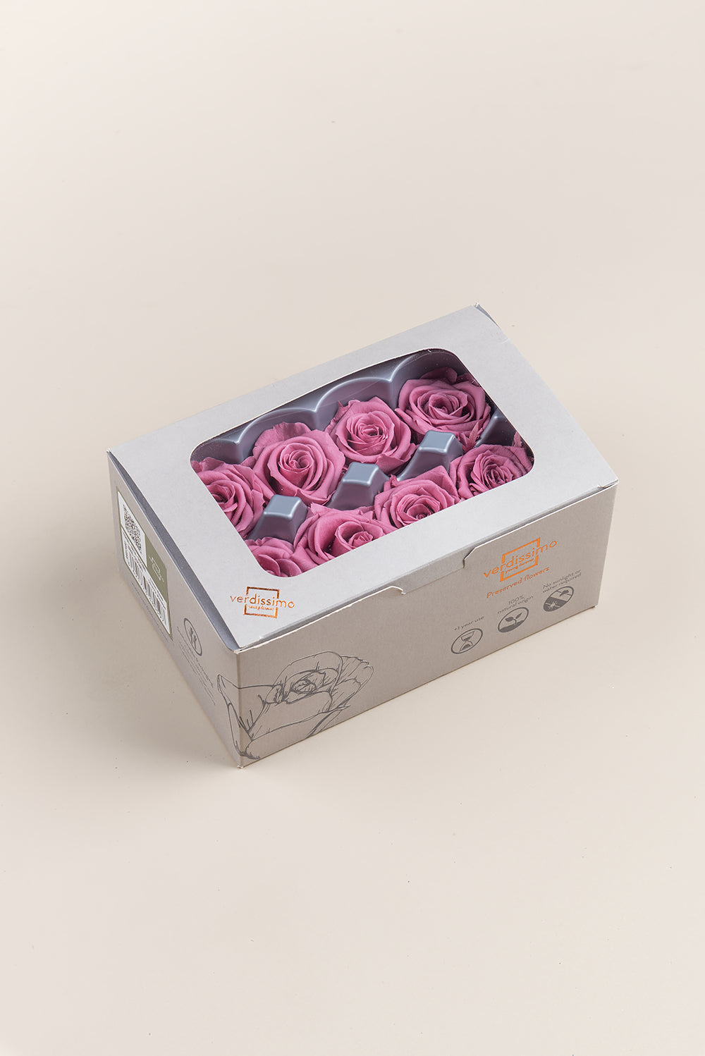 Rose Medium - Boîte 8 têtes