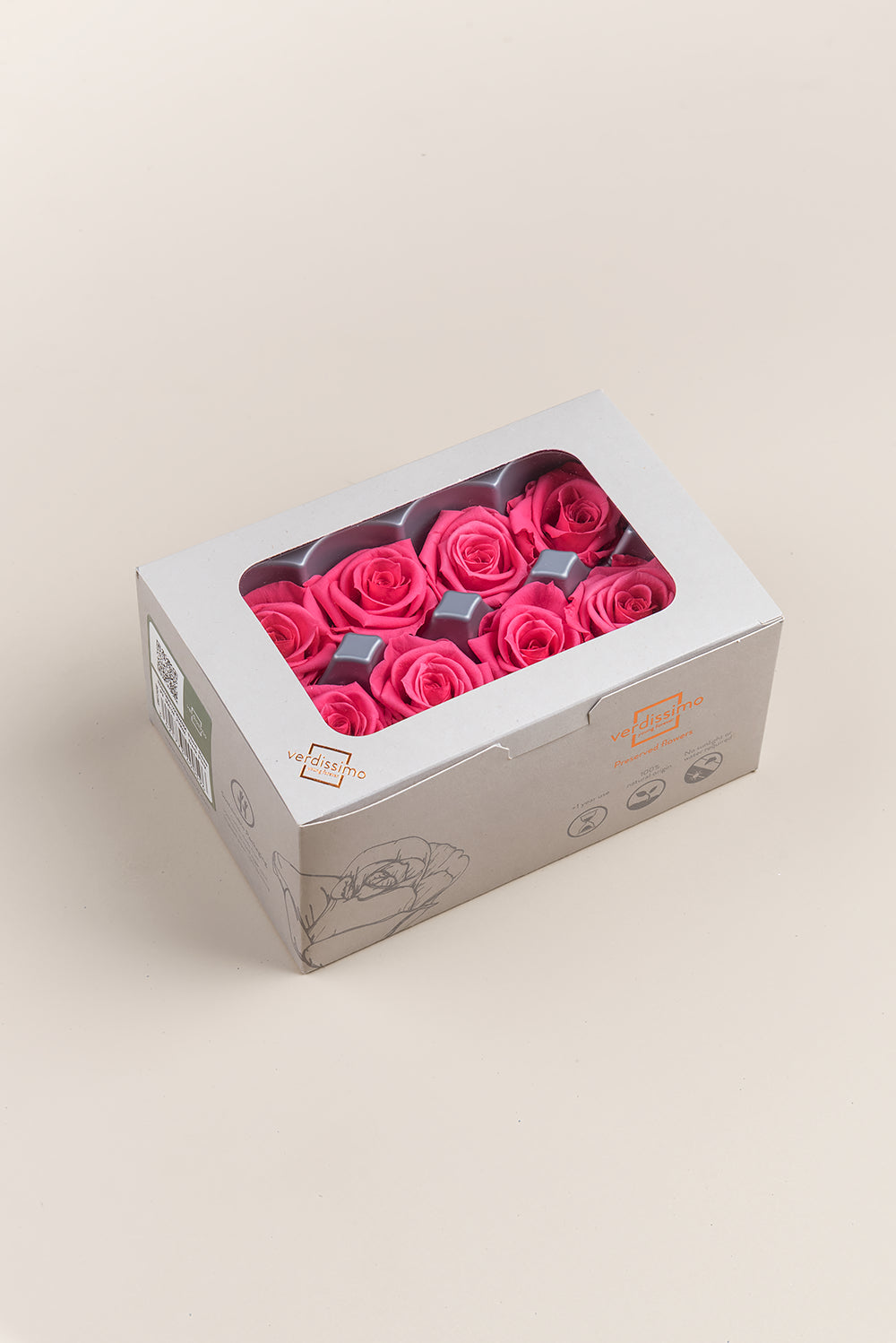 Rose Medium - Boîte 8 têtes