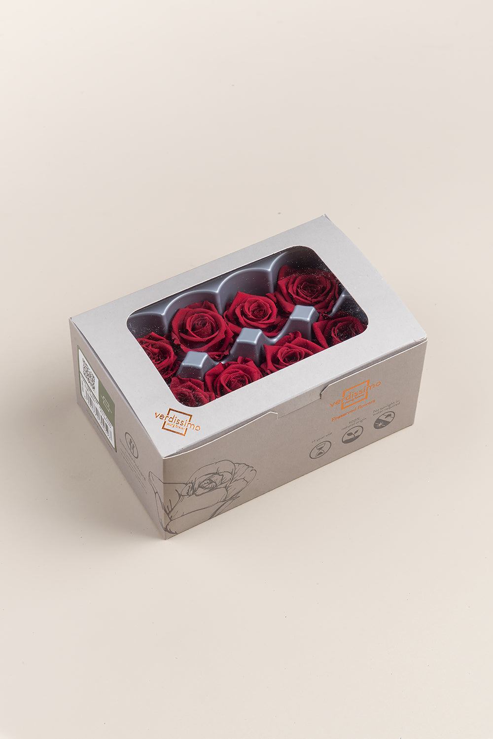 Rose Medium - Boîte 8 têtes