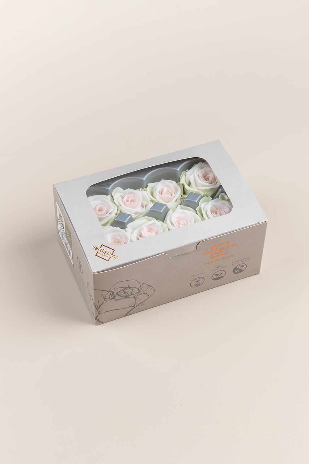 Rose Medium - Boîte 8 têtes